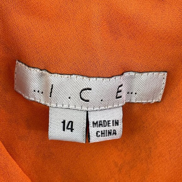 Vintage Y2K I.C.E. Womens 14 100% Silk Maxi Dress Ruffle Asymmetrical Hem Fairy - Picture 3 of 11